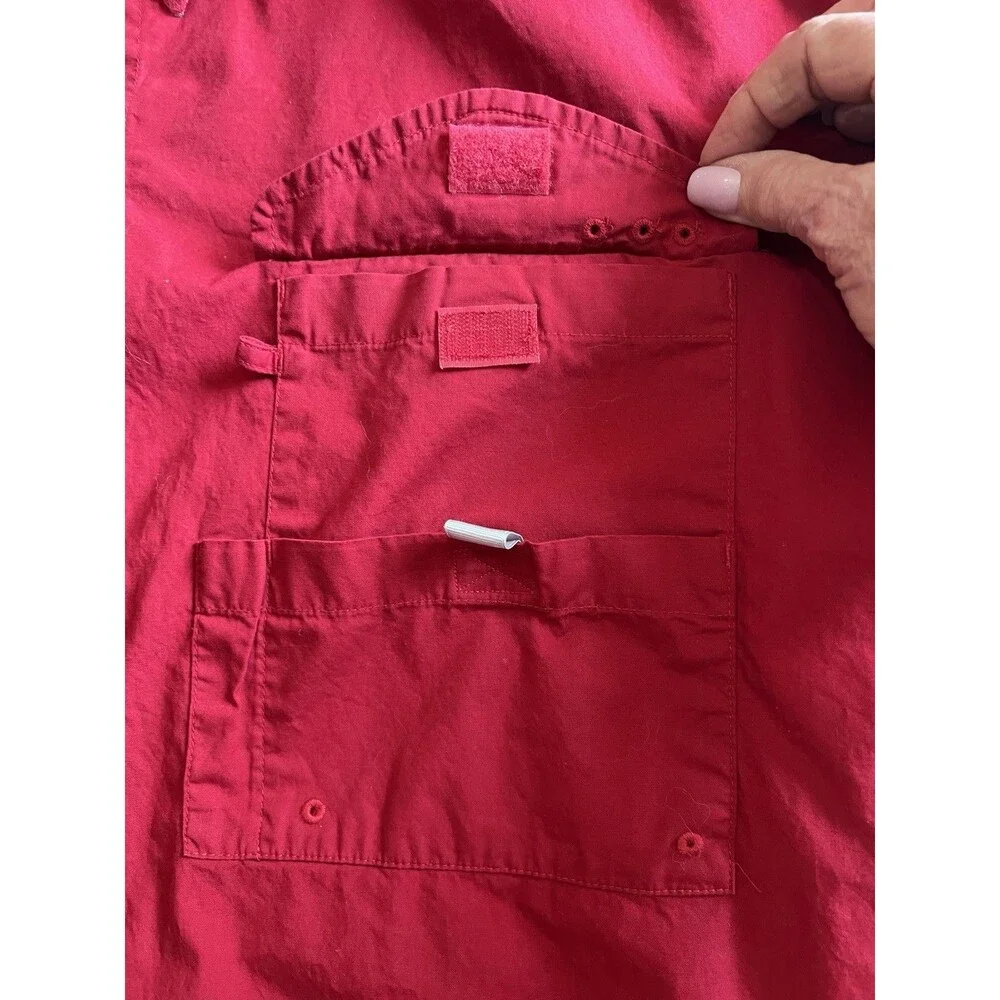 Columbia PFG Oklahoma Sooners Mens XXL Red Short Sleeve Fishing Shirt OU Logo
